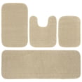 thumbnail image 1 of Garland Rug Sedona Washable Bath Rug Set, 4 Piece Set (2 Bath Rugs, Contour Rug, Runner Rug) Champagne, 1 of 6