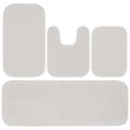 thumbnail image 1 of Garland Rug Sedona Washable Bath Rug Set, 4 Piece Set (2 Bath Rugs, Contour Rug, Runner Rug) White, 1 of 6