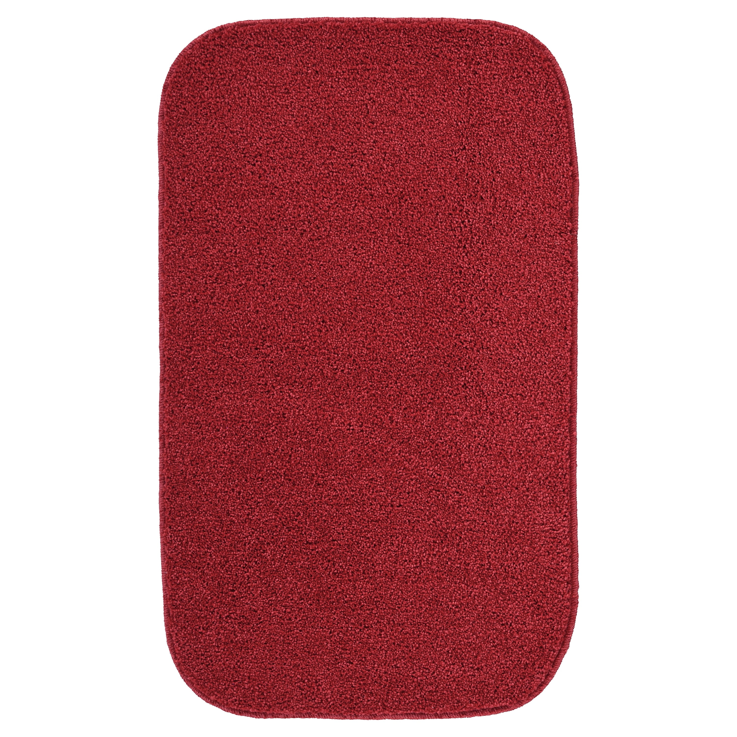 Garland Rug Sedona Washable Polypropylene Classic Red Bath Rug, 21" x 34"