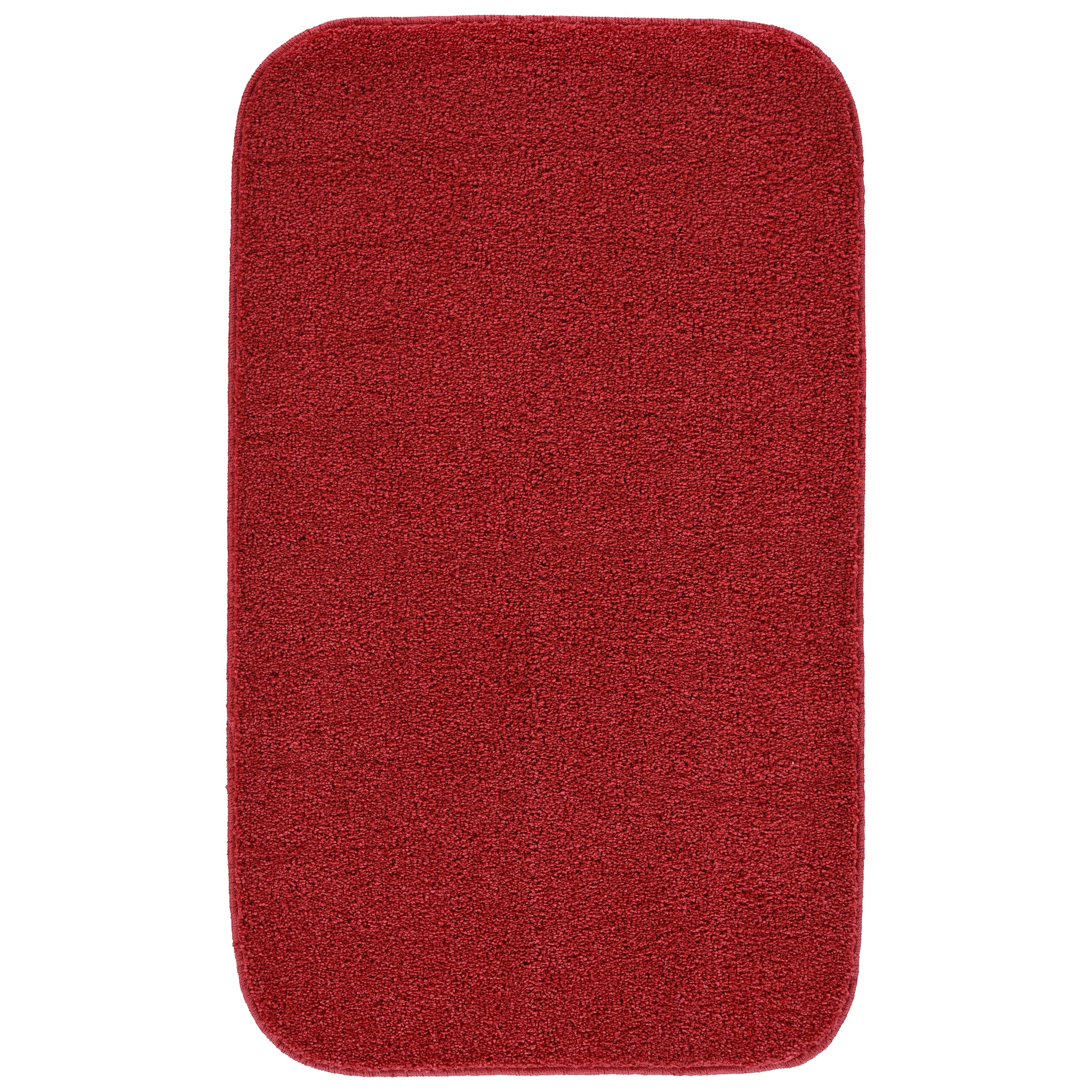 Garland Rug Sedona Washable Polypropylene Classic Red Bath Rug, 24" x 40"