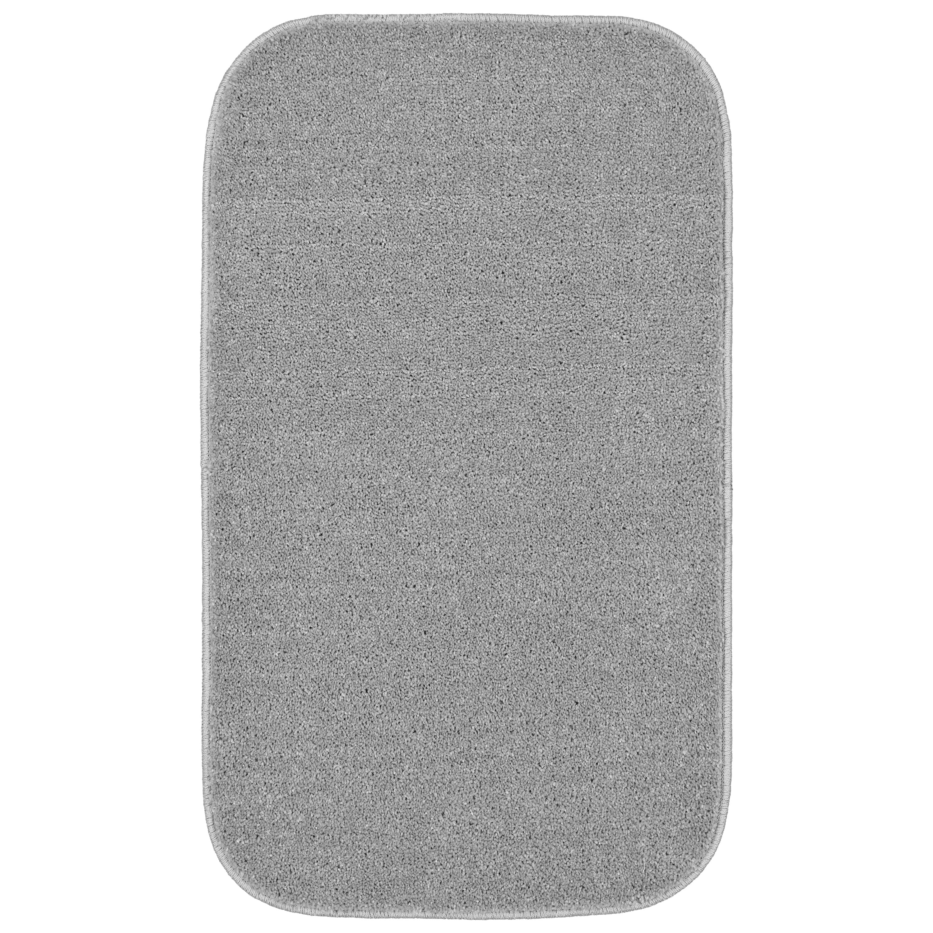 Garland Rug Sedona Washable Polypropylene Silver Bath Rug, 21
