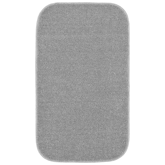 Garland Rug Sedona Washable Polypropylene Silver Bath Rug, 21" x 34"