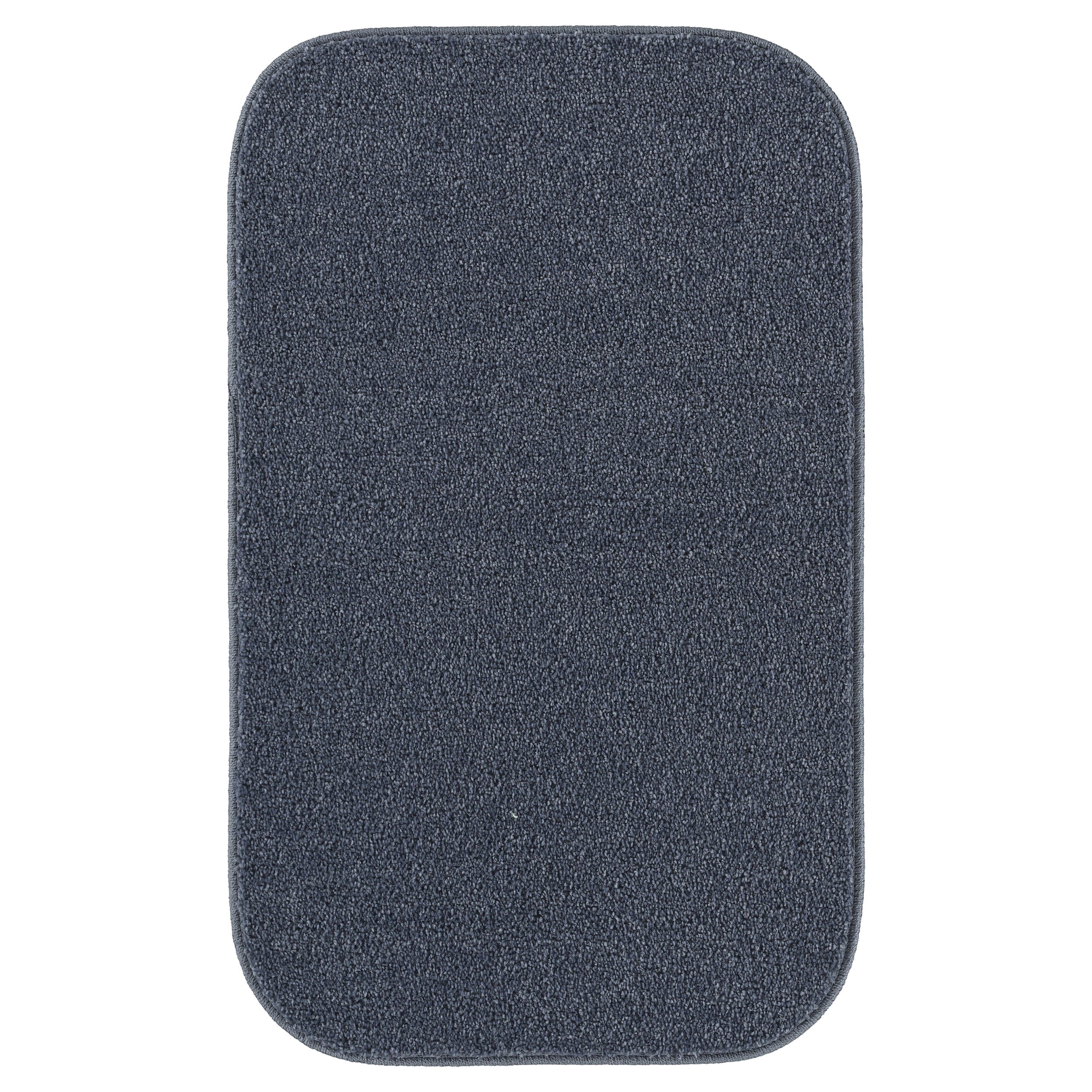 Garland Rug Sedona Washable Polypropylene Slate Blue Bath Rug, 21" x 34"