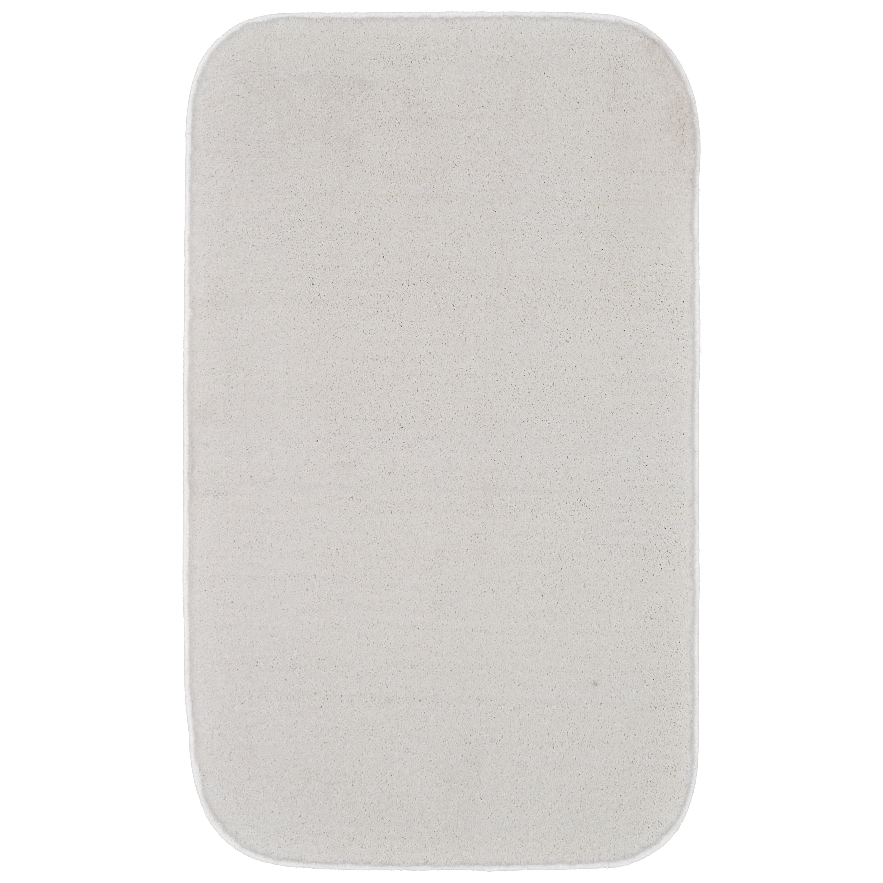 Garland Rug Sedona Washable Polypropylene White Bath Rug, 24" x 40"