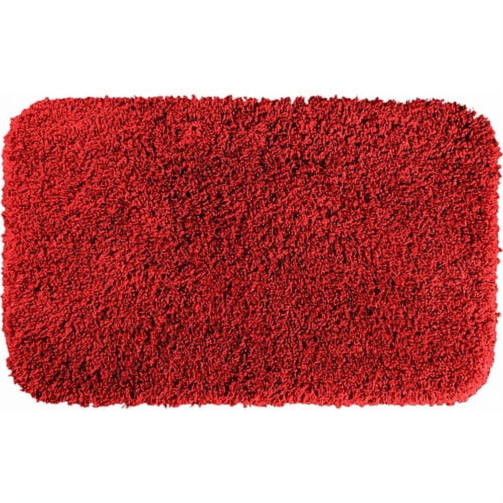 30x50 Serendipity Solid Shaggy Washable Nylon Bath Rug Chili Pepper Red -  Garland : Target