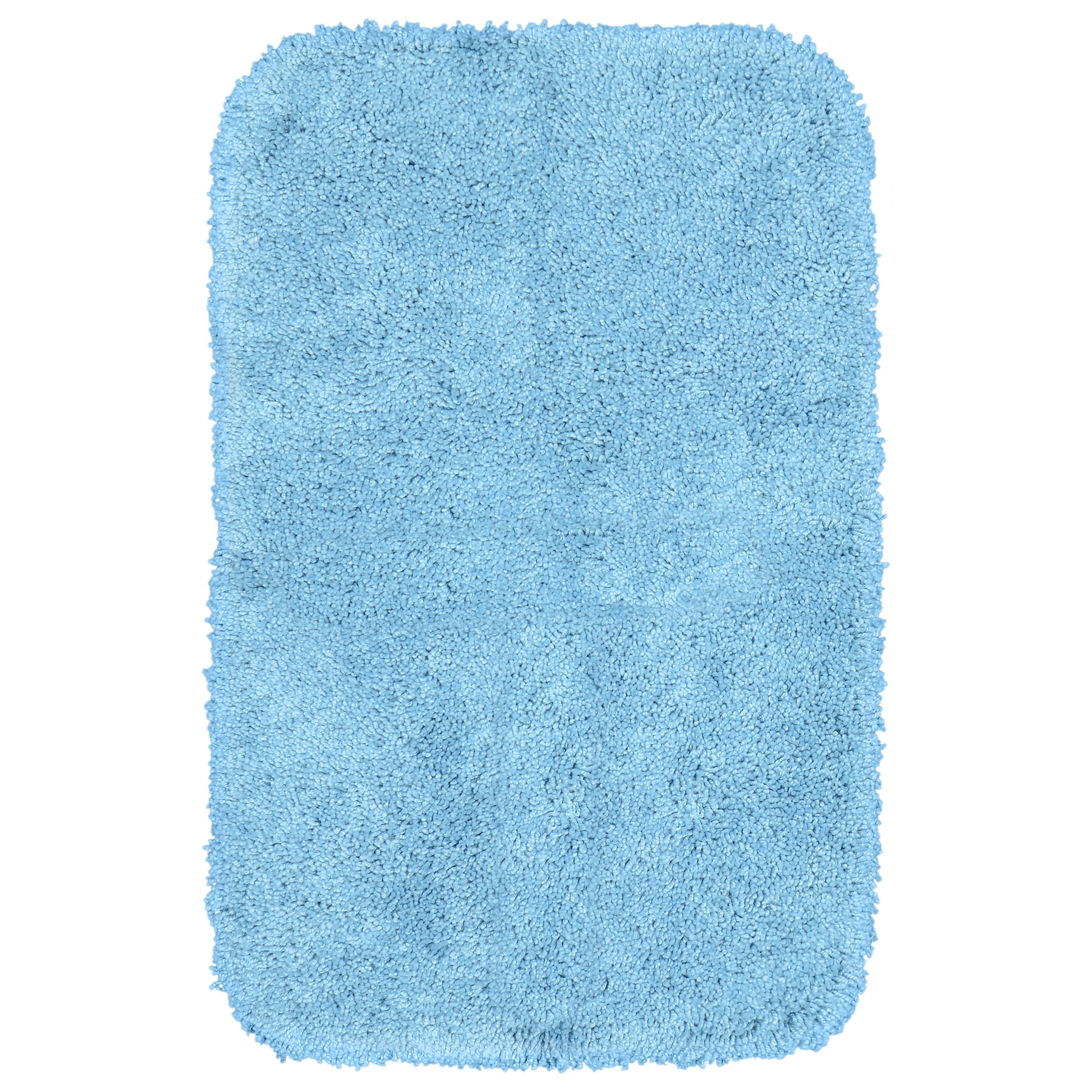 Garland Rug Serendipity Washable Nylon Basin Blue Bath Rug, 30" x 50"