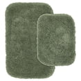 thumbnail image 1 of Garland Rug Serendipity Washable Nylon Bath Rug Set, 2 Piece Set (17"x24" Bath Rug, & 21"x34" Bath Rug) Deep Fern, 1 of 6