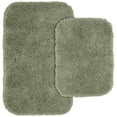 thumbnail image 1 of Garland Rug Serendipity Washable Nylon Bath Rug Set, 2 Piece Set (17"x24" Bath Rug, & 21"x34" Bath Rug) Deep Fern, 1 of 6