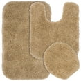 thumbnail image 1 of Garland Rug Serendipity Washable Nylon Bath Rug Set, 3 Piece Set (21"x34" Bath Rug, Contour Rug, & Toilet Lid) Taupe, 1 of 5