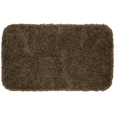 Garland Rug Serendipity Washable Nylon Chocolate Bath Rug, 24" x 40"