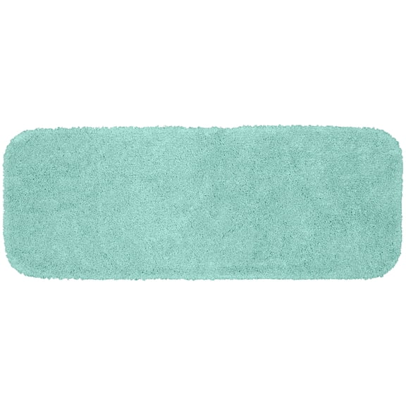 Garland Rug Serendipity Washable Nylon Sea Foam Bathroom Runner, 22" x 60"
