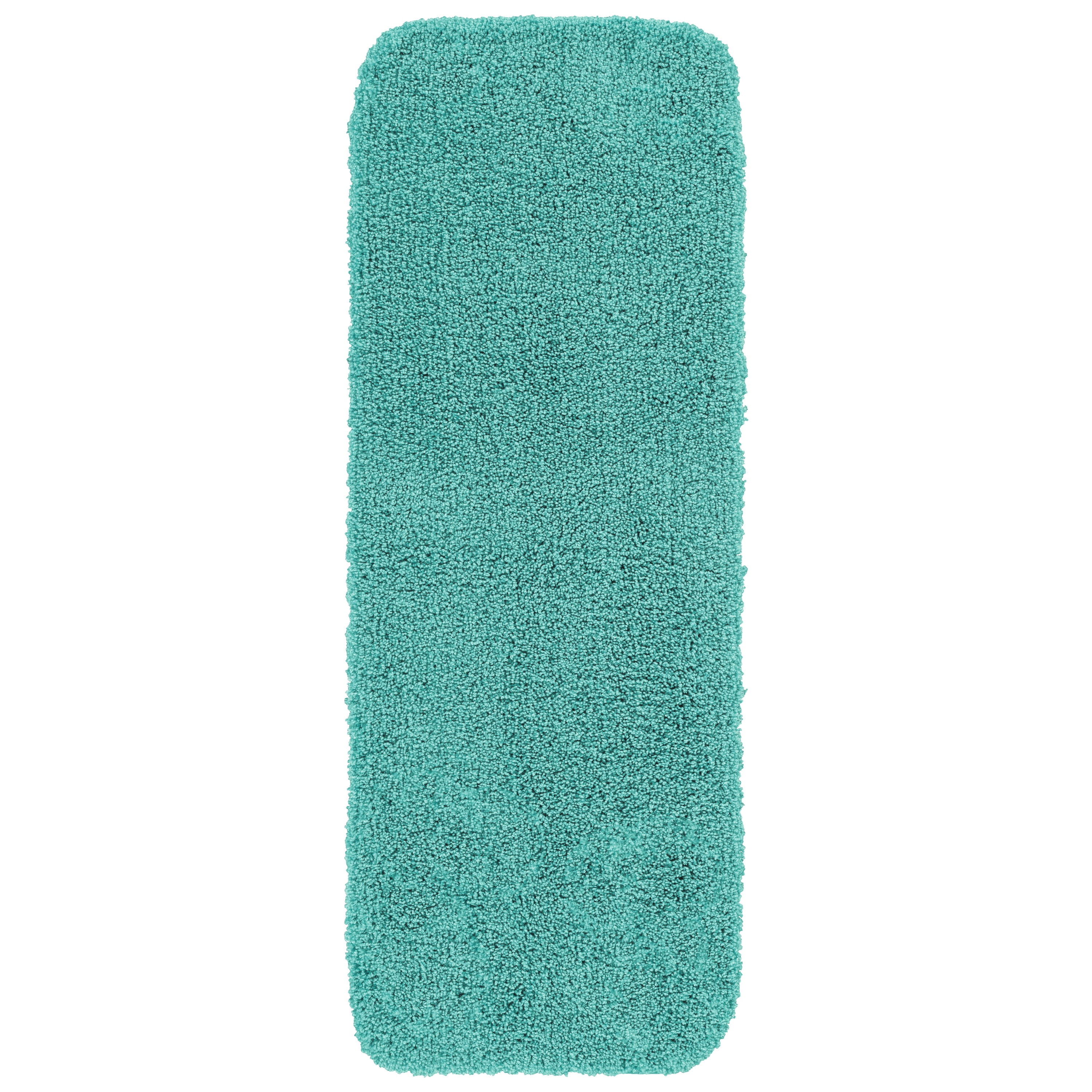Garland Rug Serendipity Washable Nylon Sea Foam Bathroom Runner, 22" x 60"