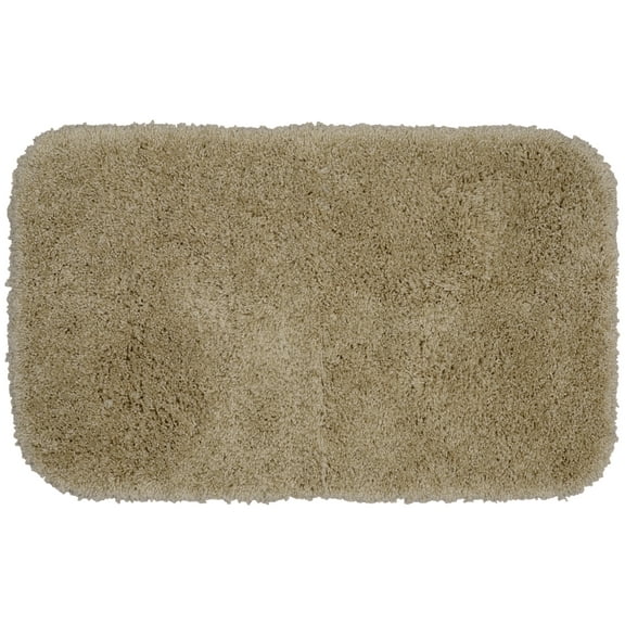 Garland Rug Serendipity Washable Nylon Taupe Bath Rug, 24" x 40"