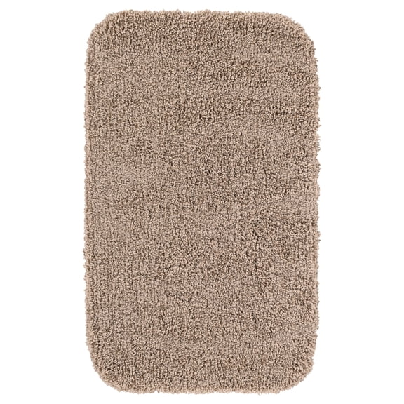Garland Rug Serendipity Washable Nylon Taupe Bath Rug, 24" x 40"