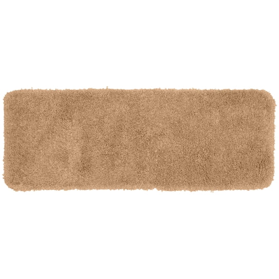 Garland Rug Serendipity Washable Nylon Taupe Bathroom Runner, 22" x 60"