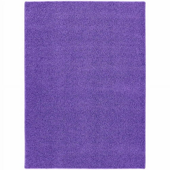 Garland Rug Shazaam Purple Vogue 5'x8' Shag Indoor Area Rug