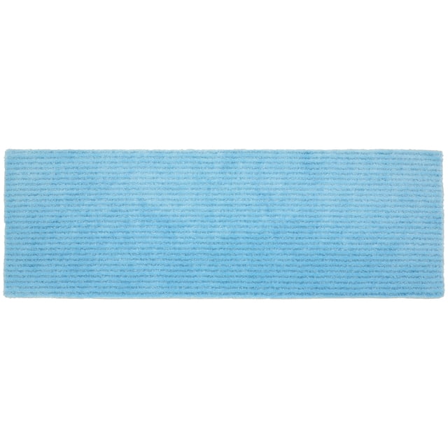 Garland Rug Sheridan 22 in. x 60 in. Plush Washable Nylon Bath Rug Runner Basin Blue - Walmart.com