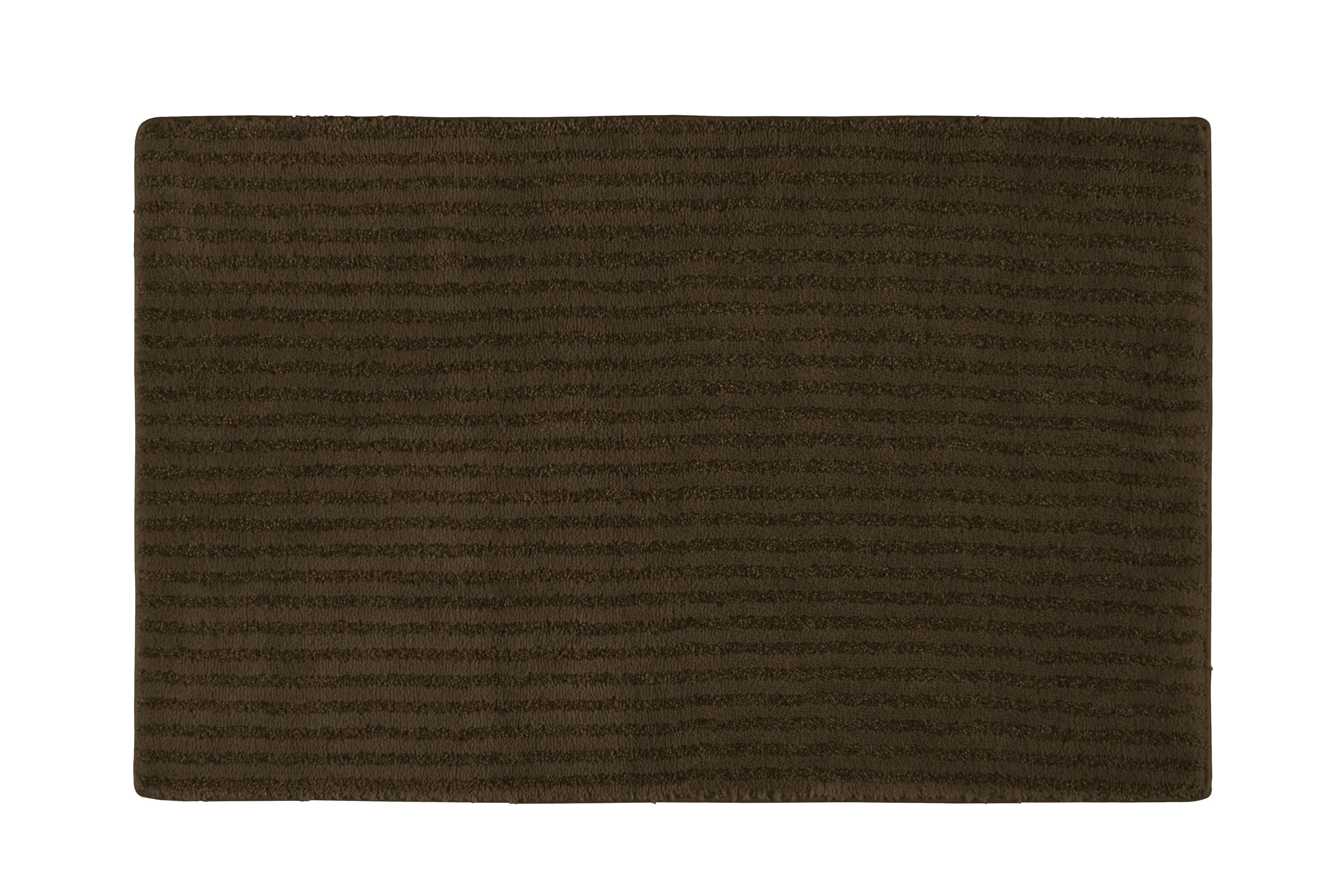 Sheridan Chocolate Plush Washable Nylon Bath Rug