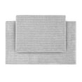 thumbnail image 1 of Garland Rug Sheridan Washable Nylon Bath Rug Set, 2 Piece Set (17"x24" Bath Rug, & 21"x34" Bath Rug) Platinum Gray, 1 of 5