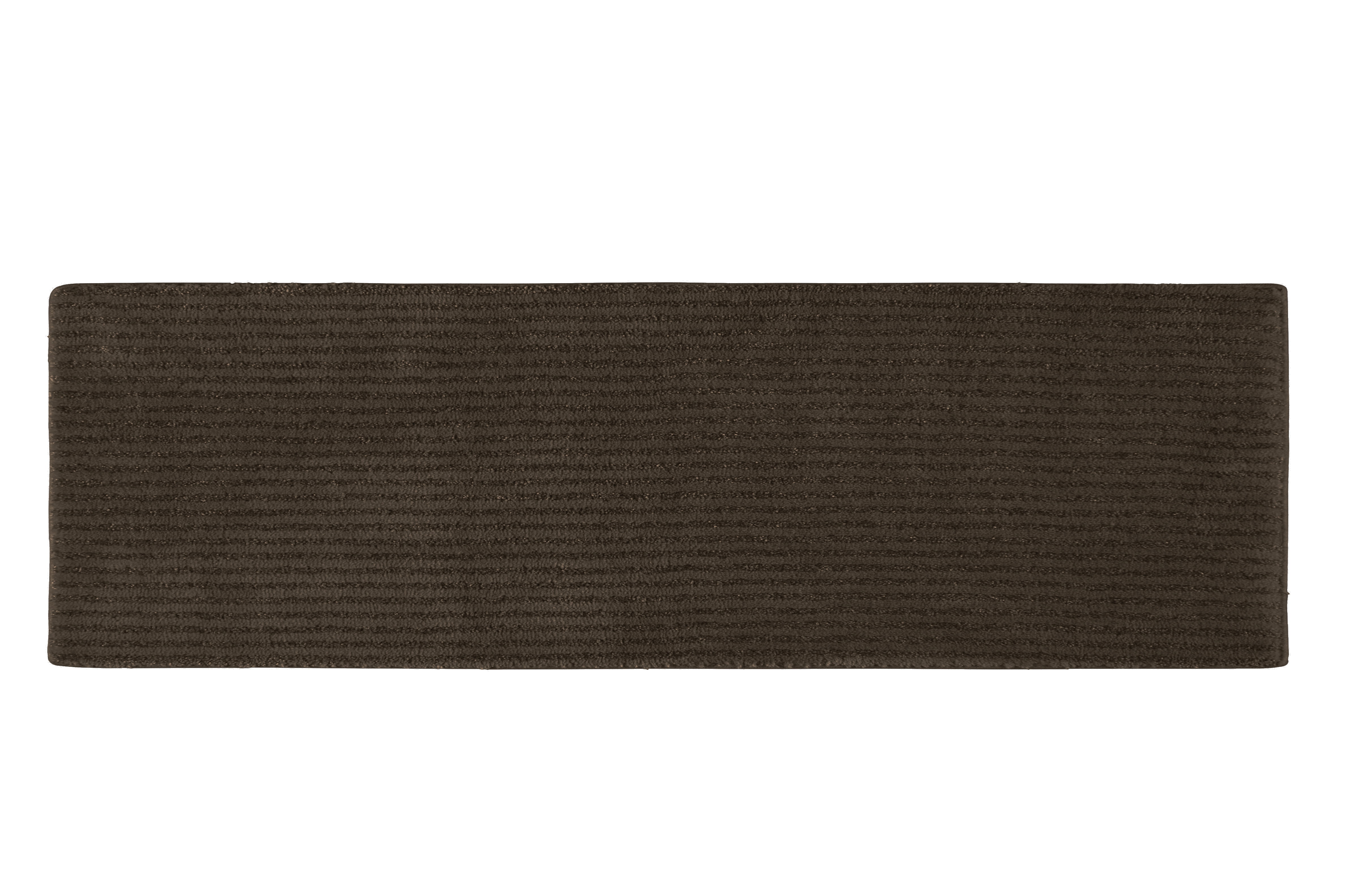 Garland Rug Sheridan Washable Nylon Chocolate Bathroom Runner, 22" x 60"