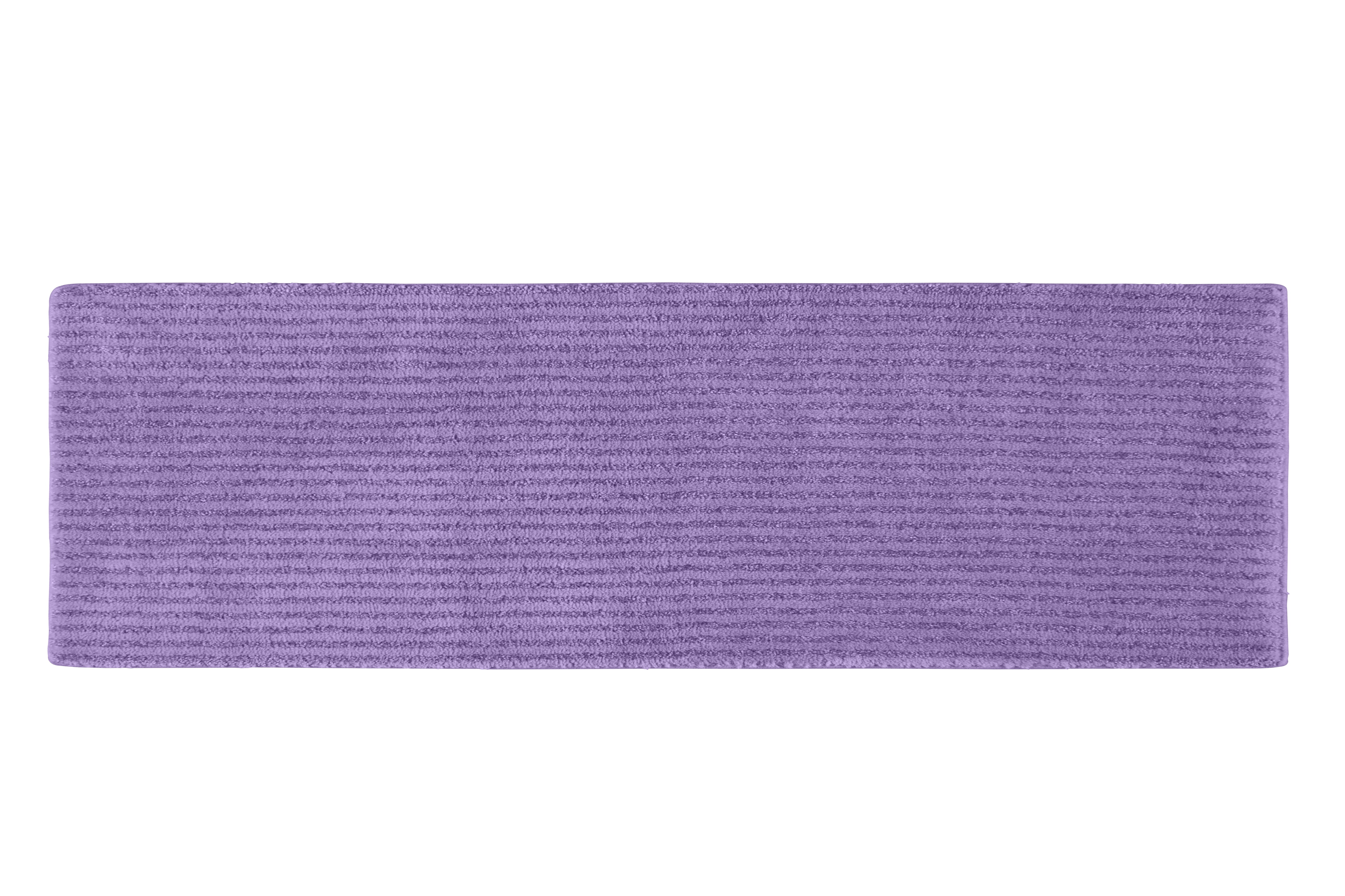Garland Rug Sheridan Washable Nylon Purple Bathroom Runner, 22" x 60