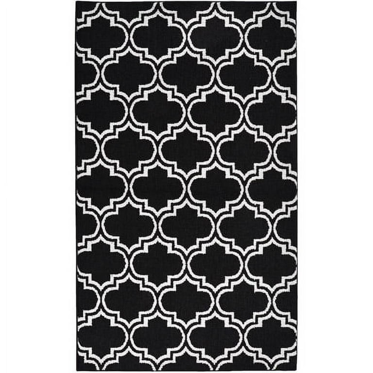 Garland Silhouette 8 x 10 Indigo/White Indoor Trellis Area Rug Garland Silhouette 8 x 10 Indigo/White Indoor Trellis Area Rug