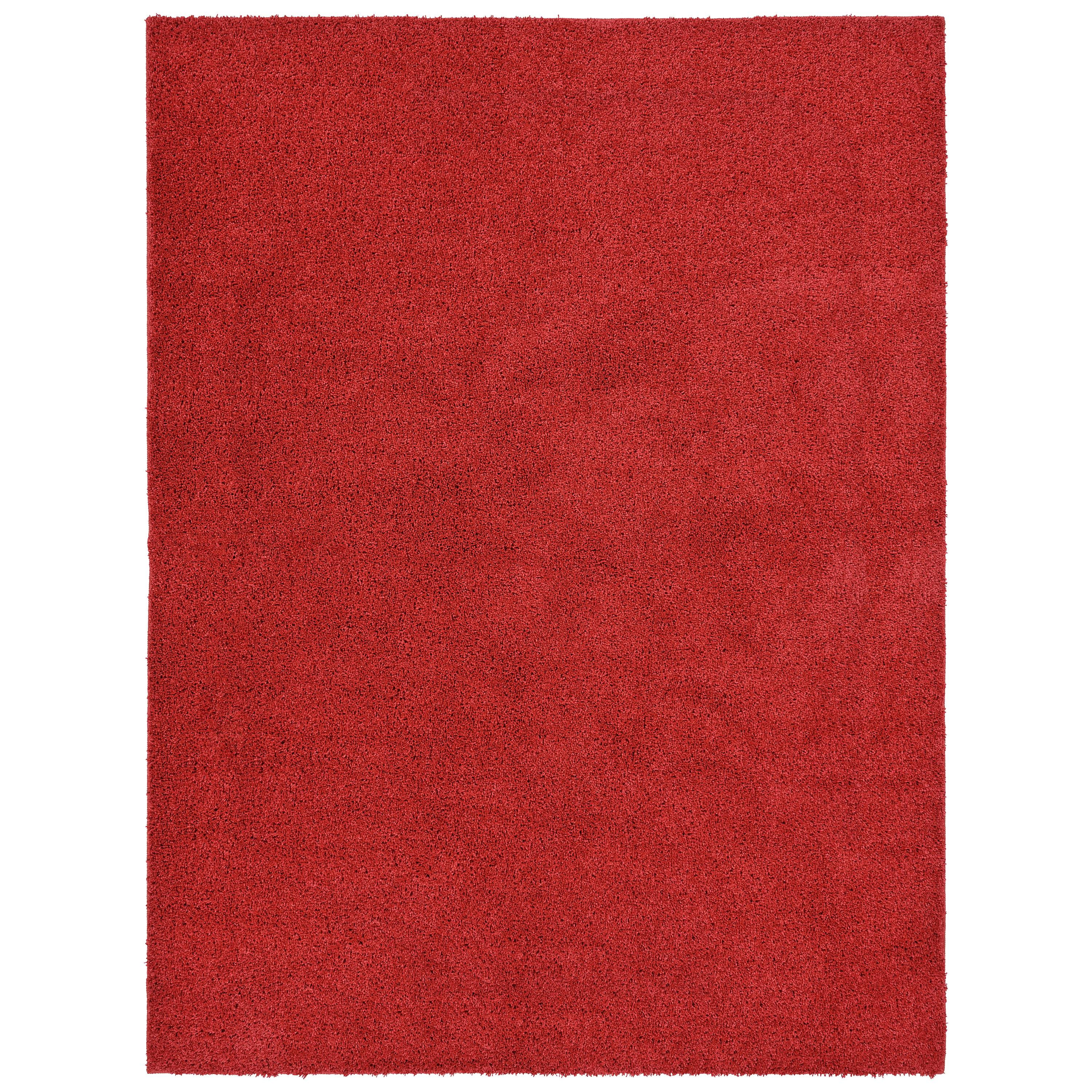 Garland Rug Skyline Shag Chili Red Indoor Area Rug, 7' x 10'