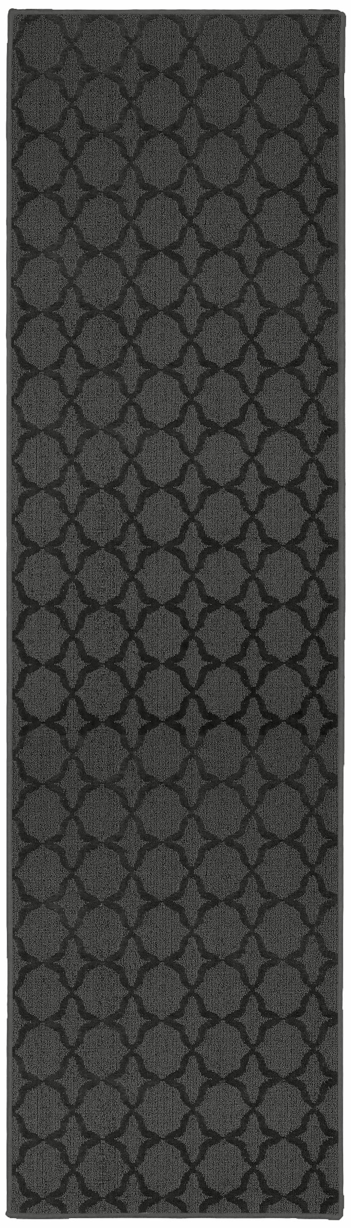 Garland Rug Sparta 3 ft. x 12 ft. Area Rug Large Runner Cinder Gray