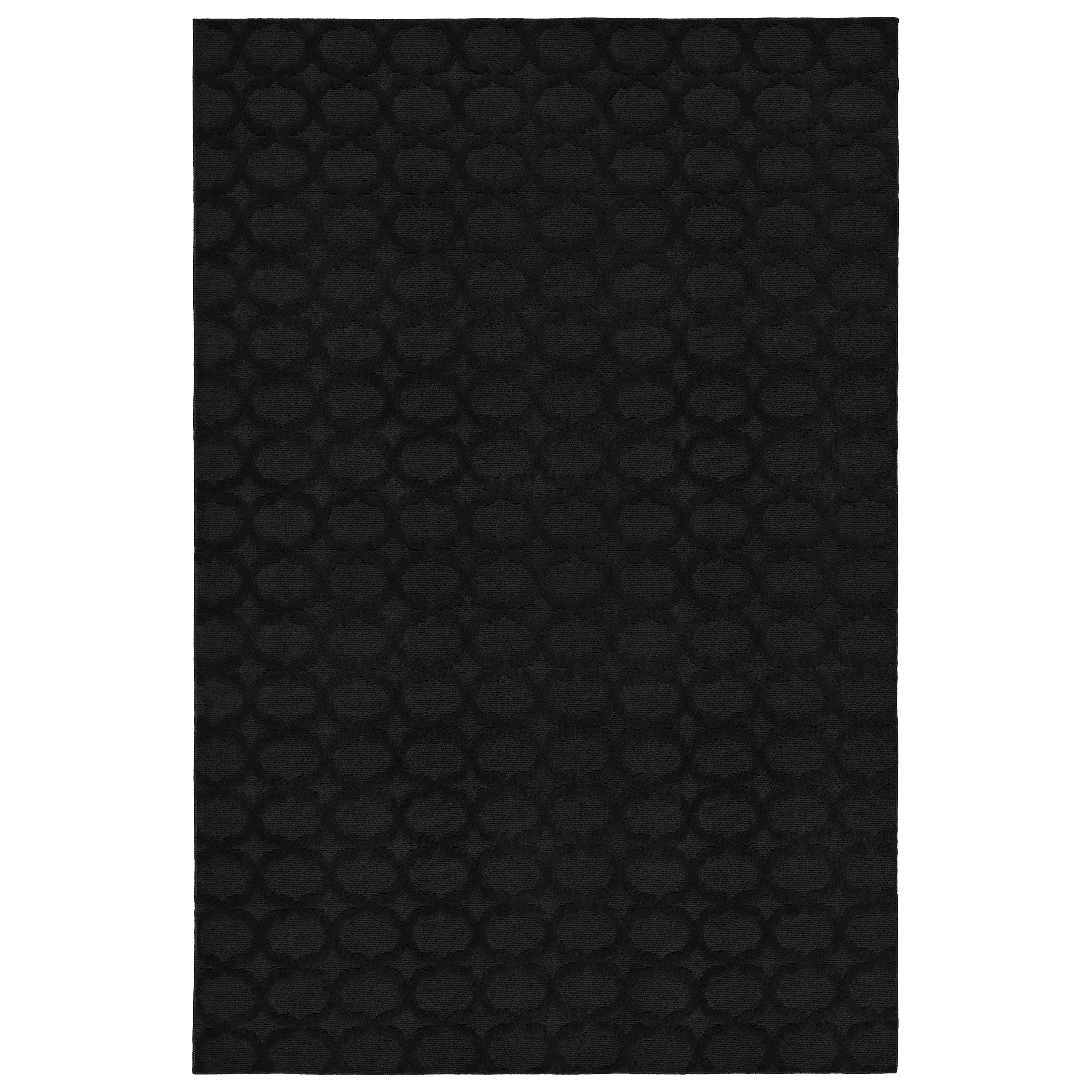Garland Rug Sparta 9 ft. x 12 ft. Large Area Rug Black