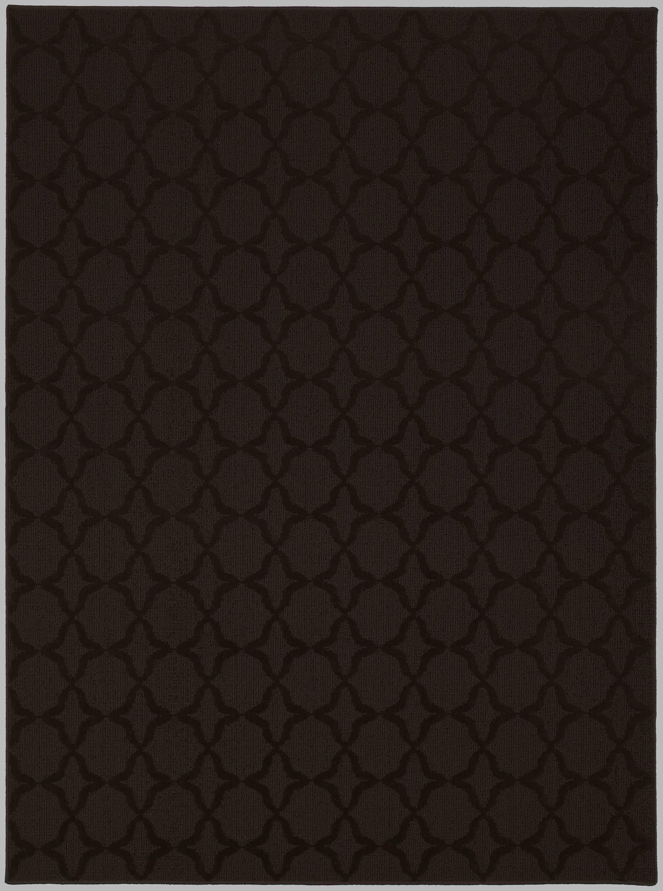 Mocha Trellis 9' x 12' Synthetic Tufted Area Rug