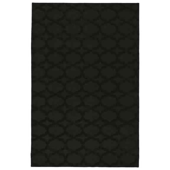 Garland Rug Sparta Black Indoor Area Rug, 5' x 7'