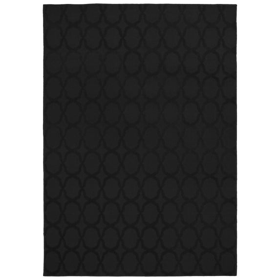 Garland Rug Sparta Black Indoor Area Rug, 5' x 8'