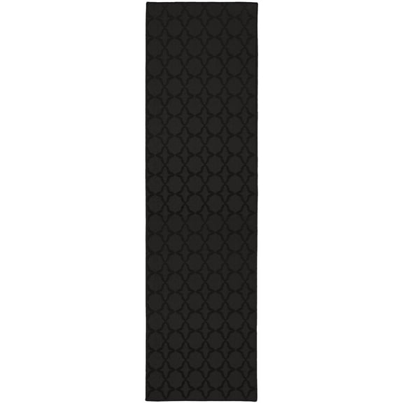 Garland Rug Sparta Black Indoor Runner Rug, 2' x 8'