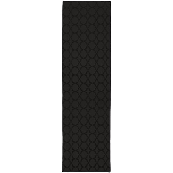 Garland Rug Sparta Black Indoor Runner Rug, 2' x 8'
