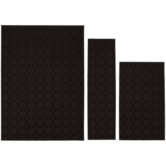 Garland Rug Sparta Indoor Rug Set, 3 Piece Set (2'x5',3'x4', 5'x7') Mocha
