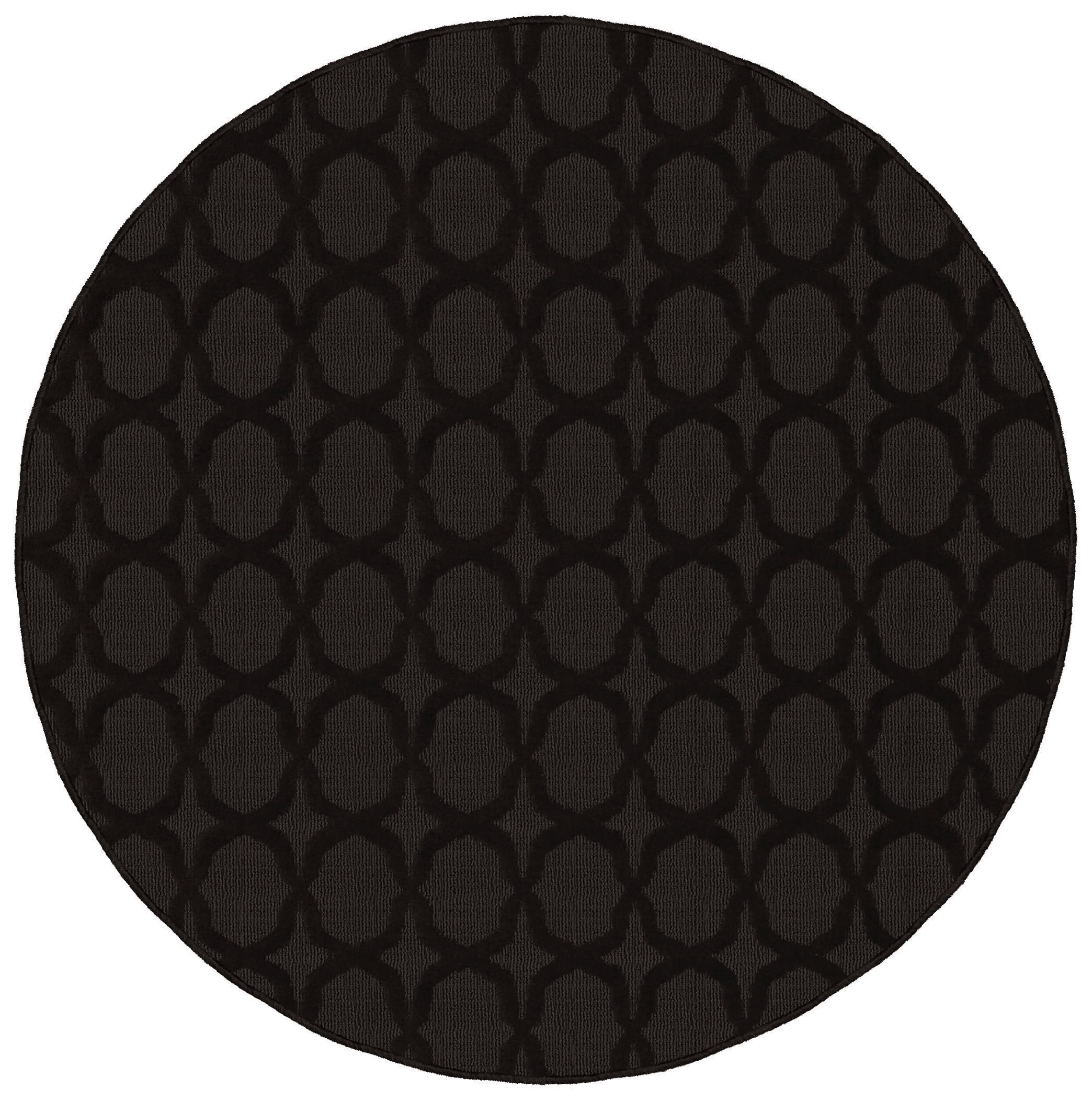 Garland Rug Sparta Mocha Round Indoor Area Rug, 5' x 5'