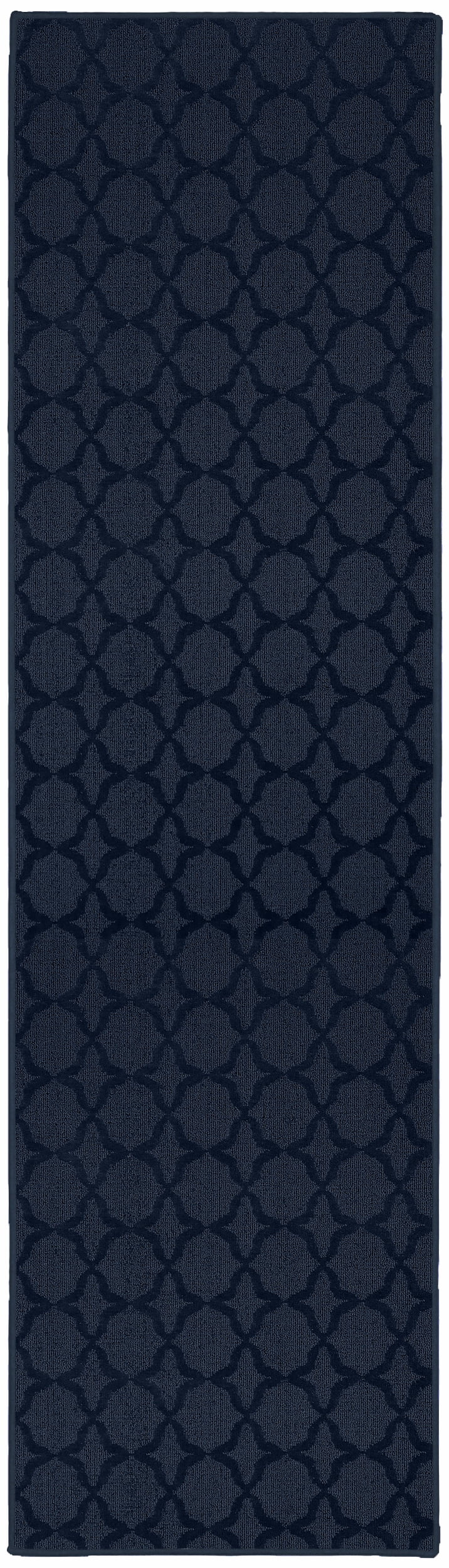 Garland Rug Sparta Navy Indoor Runner Rug, 2' x 12'