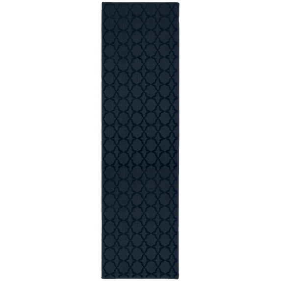 Garland Rug Sparta Navy Indoor Runner Rug, 2' x 8'