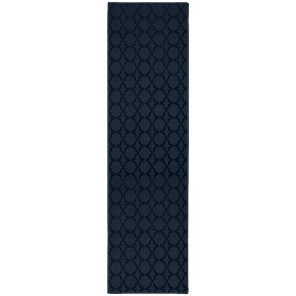 Garland Rug Sparta Navy Indoor Runner Rug, 2' x 8'