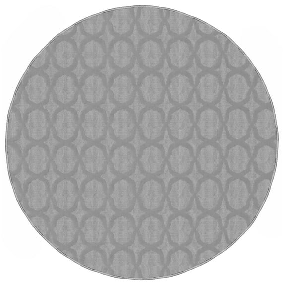 Garland Rug Sparta Silver Round Indoor Area Rug, 5' x 5'