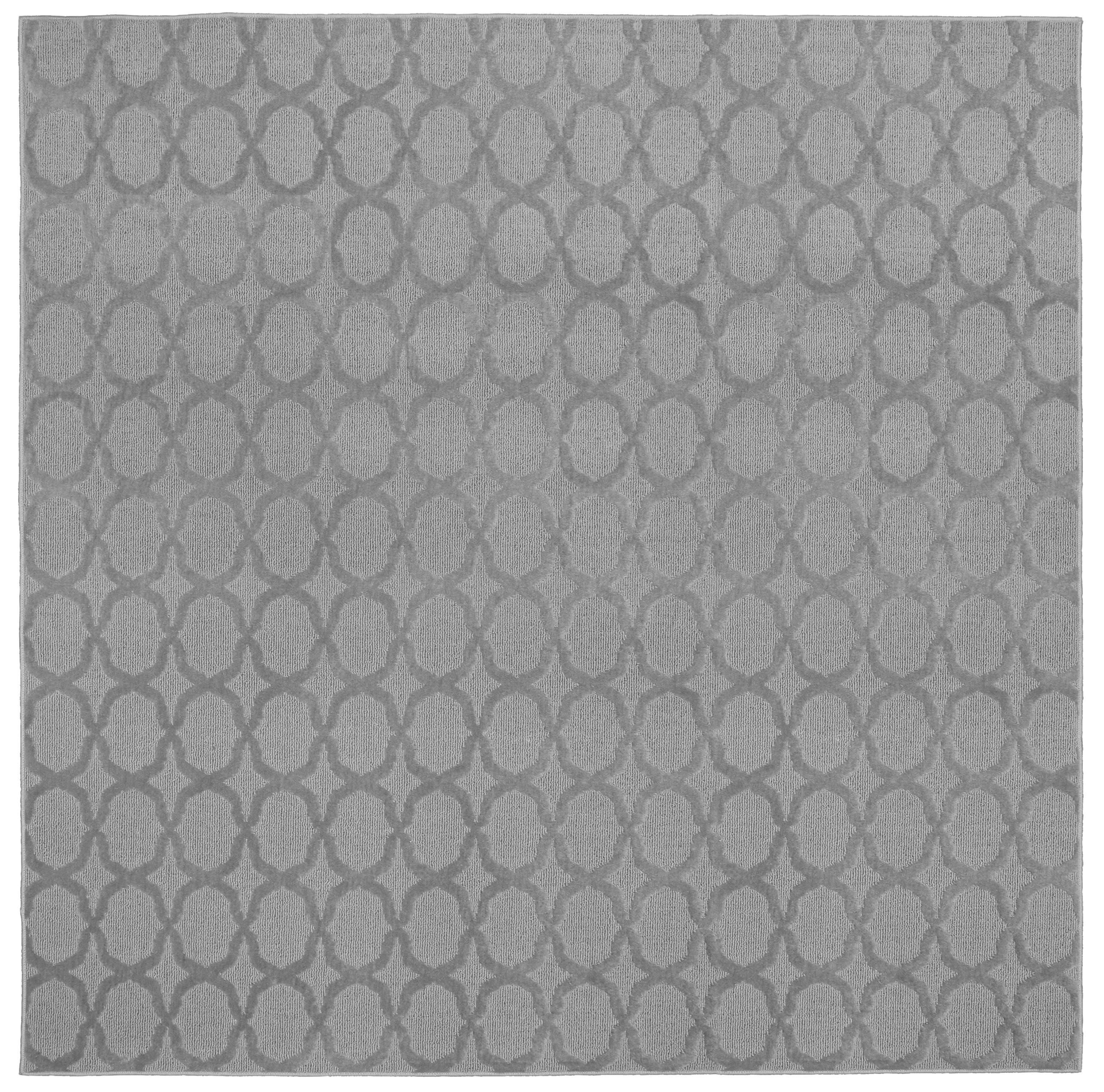 Garland Rug Sparta Silver Square Indoor Area Rug, 12' x 12'