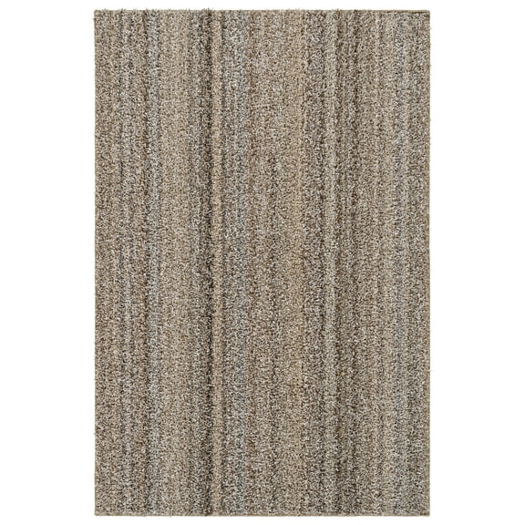 Garland Rug Striped Shag Assorted Earth Tones Indoor Area Rug, 4' x 6'