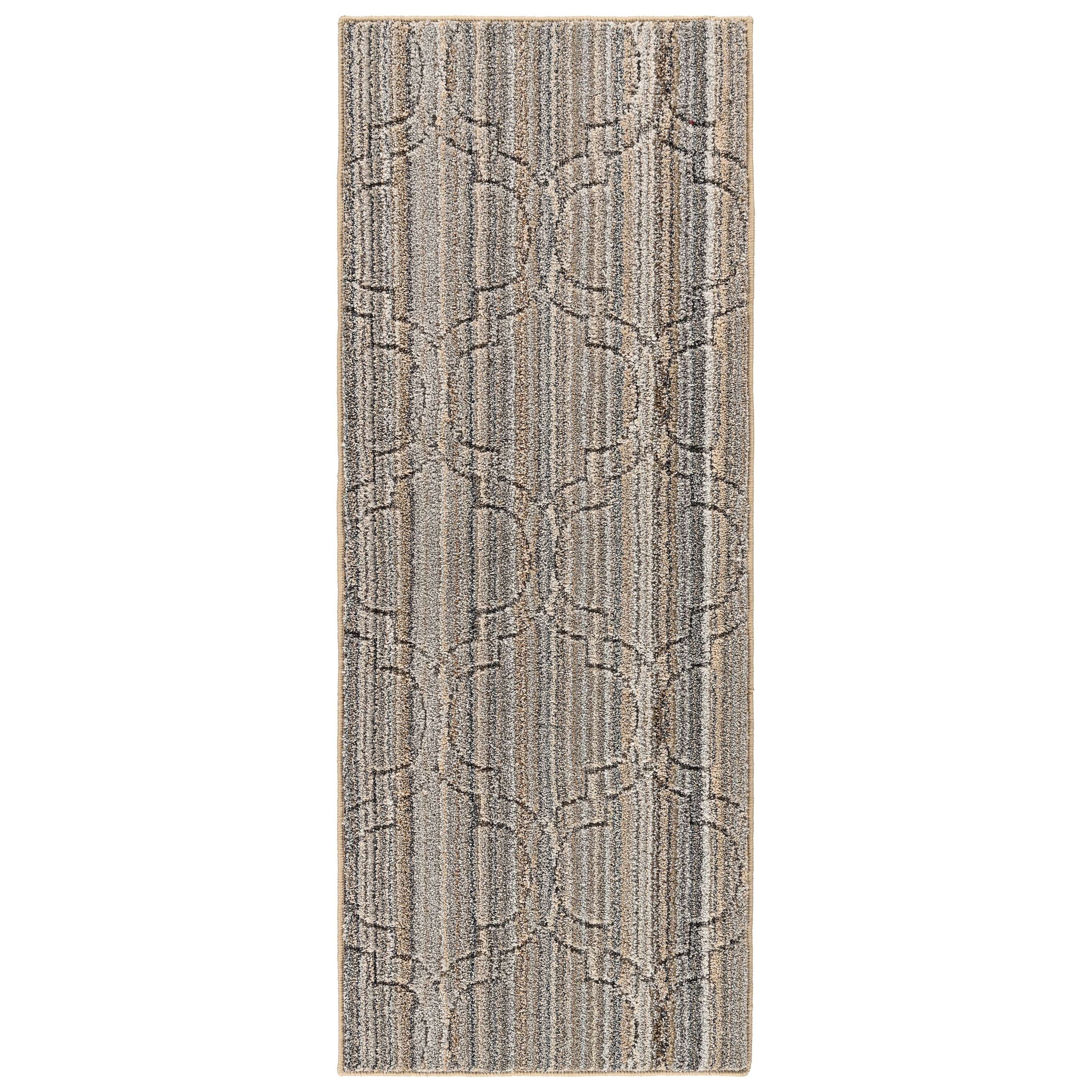 Garland Rug Studio Plush Silhouette Earth Tone Indoor Runner Rug, 2' x 8'