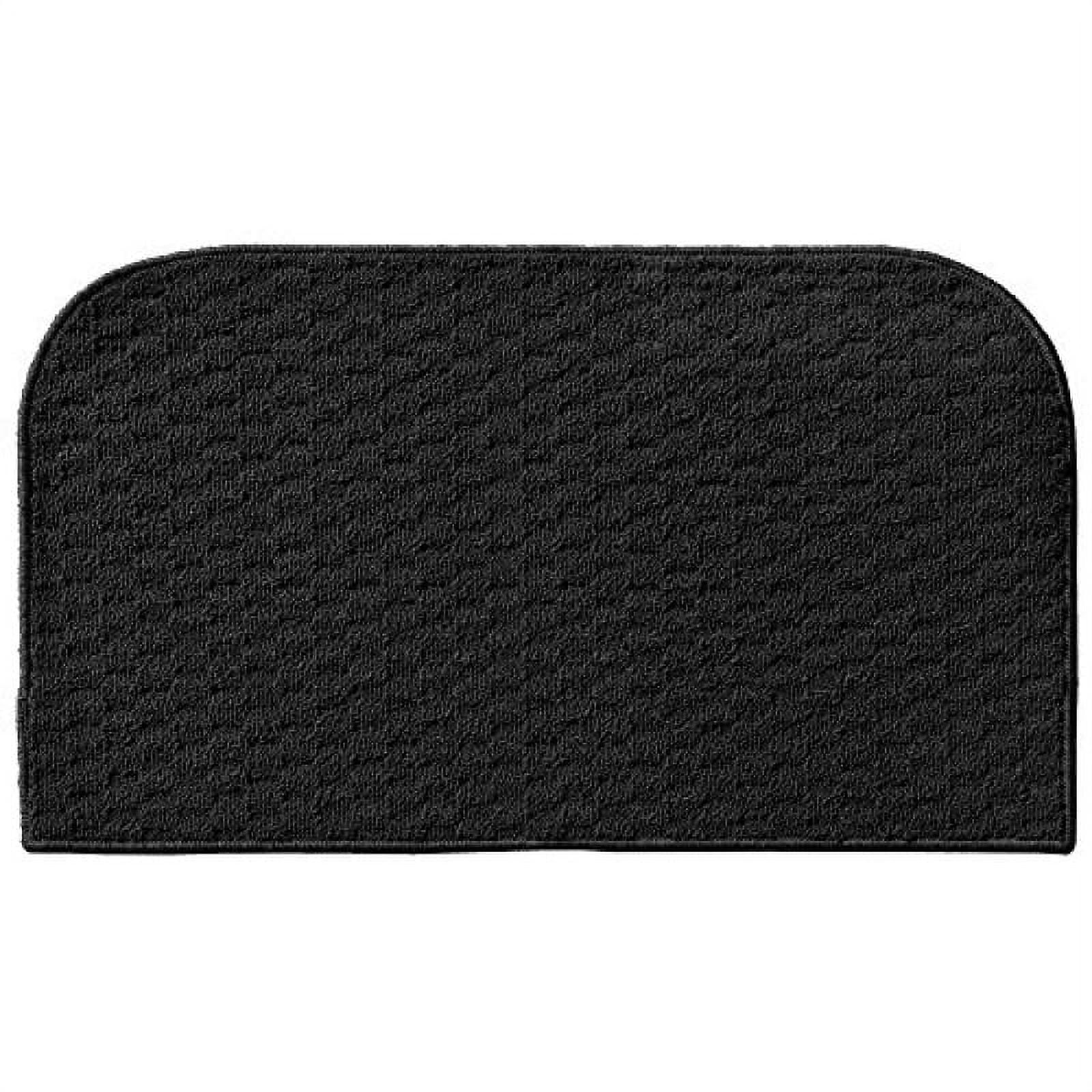 Garland Rug Town Square 18 in.x30 in. Kitchen Slice Rug Black