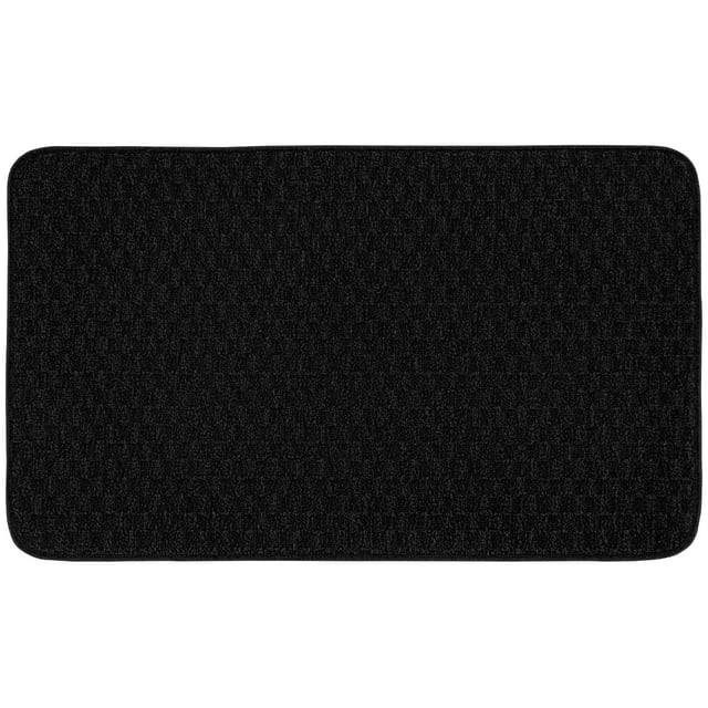 Garland Rug Town Square 24 in.x 40 in. Kitchen Rug Black