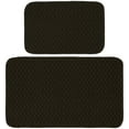 thumbnail image 1 of Garland Rug Town Square 2pc Kitchen Rug Set 18 in. x30 in. mat & 24 in. x40 in. Mat Mocha, 1 of 6