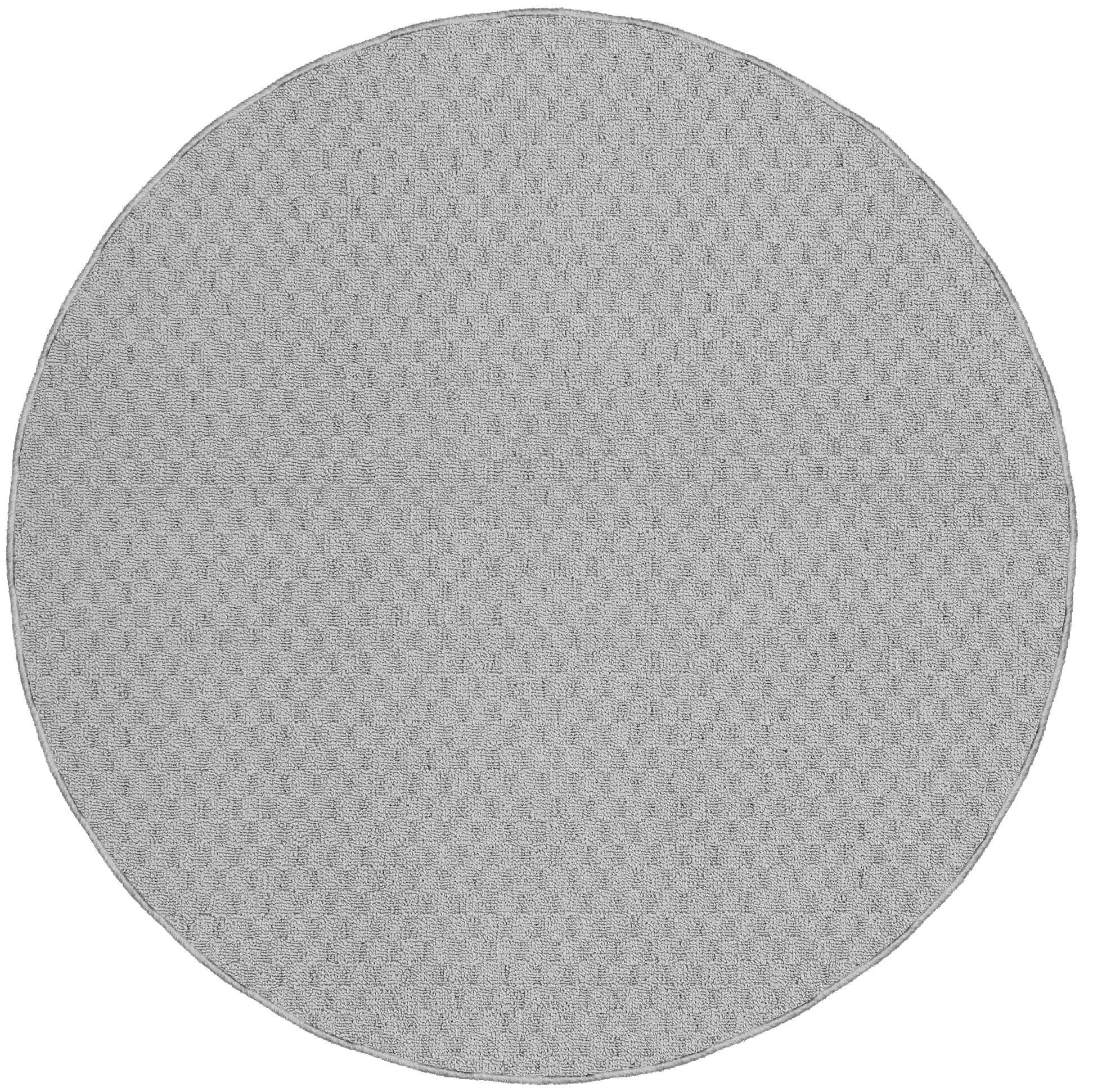 Garland Rug Town Square Polypropylene Silver Round Indoor Area Rug, 5