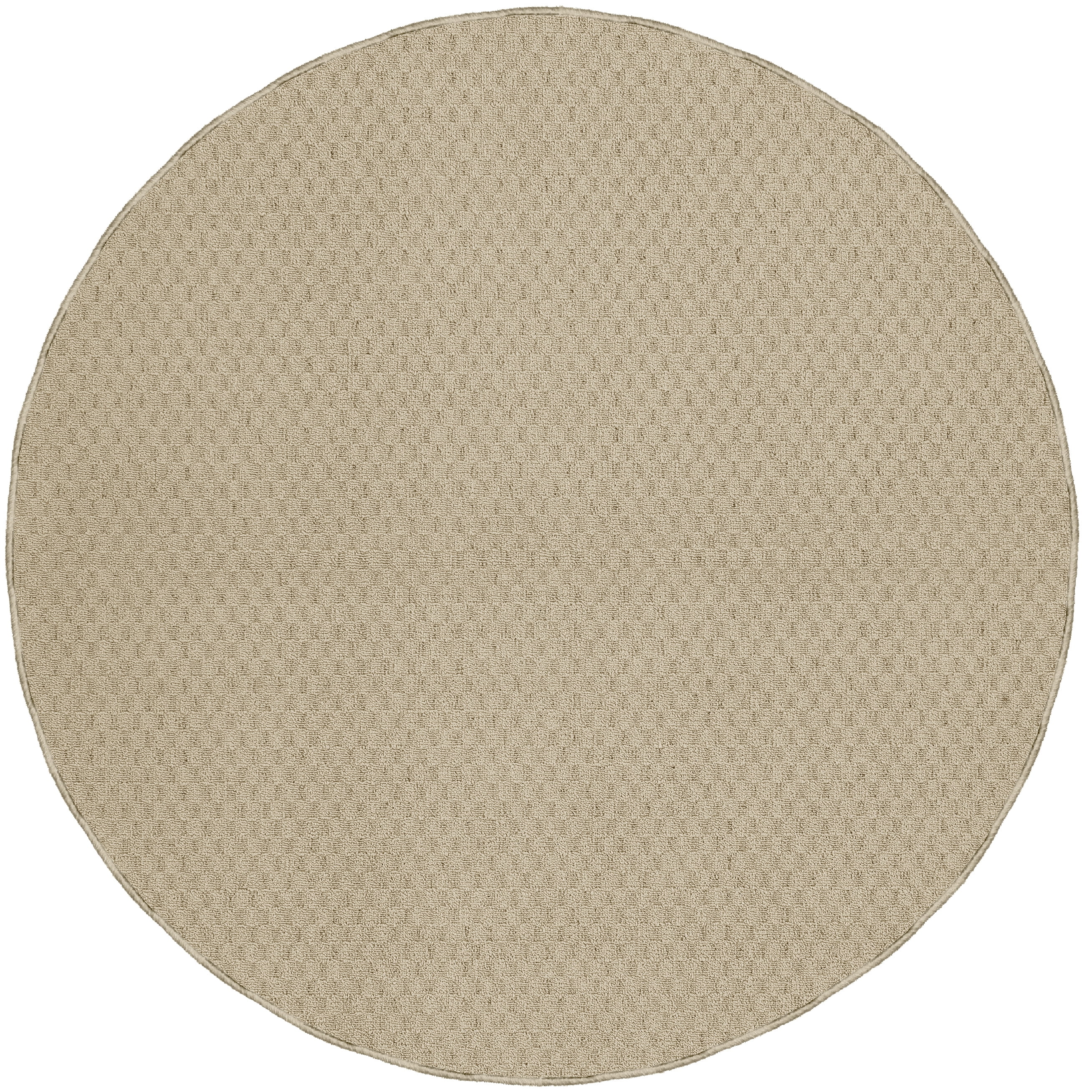 Garland Rug Town Square Polypropylene Tan Round Indoor Area Rug, 5' x 5