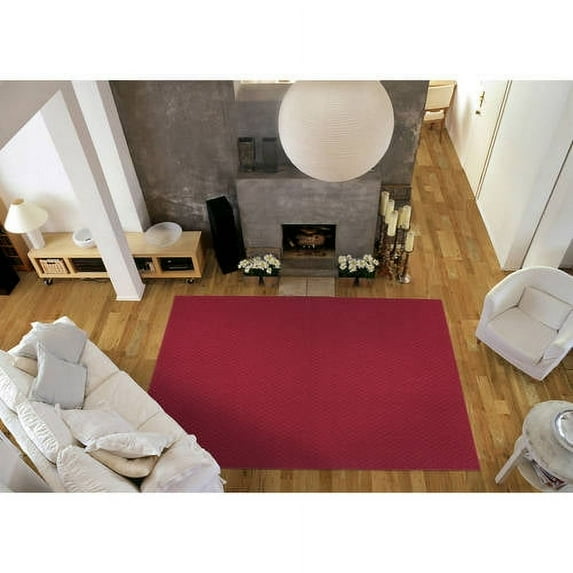 Garland Rug Town Square 6 Ft. x 9 Ft. Area Rug Chili Red