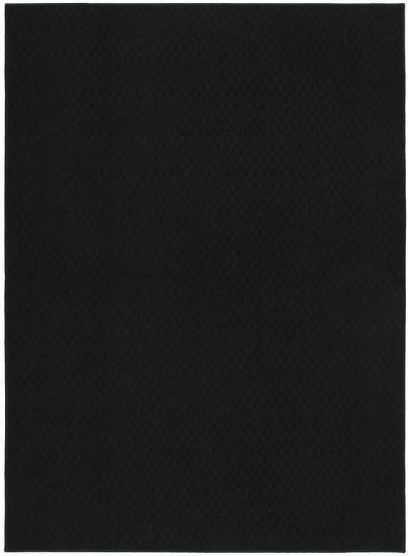 Garland Rug Town Square 7 Ft. 6 In. x 9 Ft. 6 In. Large Area Rug Black